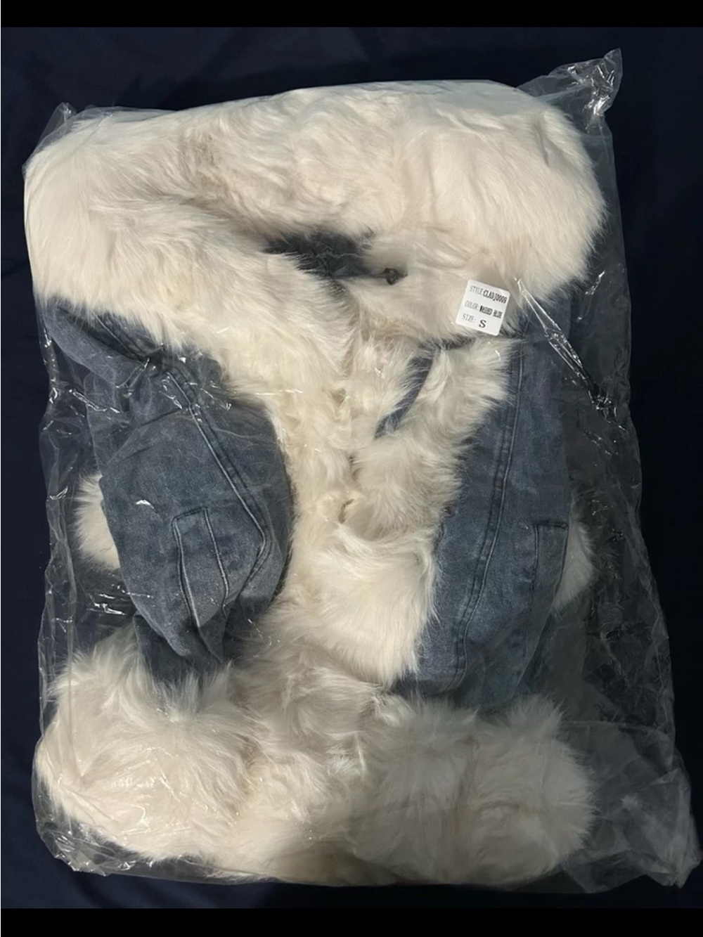 Coalition LA Faux Fur Lined Denim Jacket - Picture 3 of 4